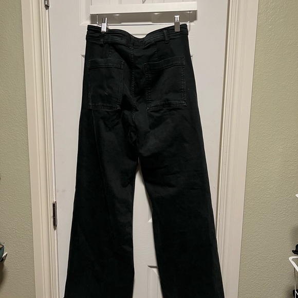 Zara marine pant high waisted wine leg vintage style jeans *goofy zipper* - Picture 5 of 5